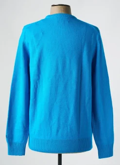 Pull Mc2 Saint Barth Bleu Manches Longues