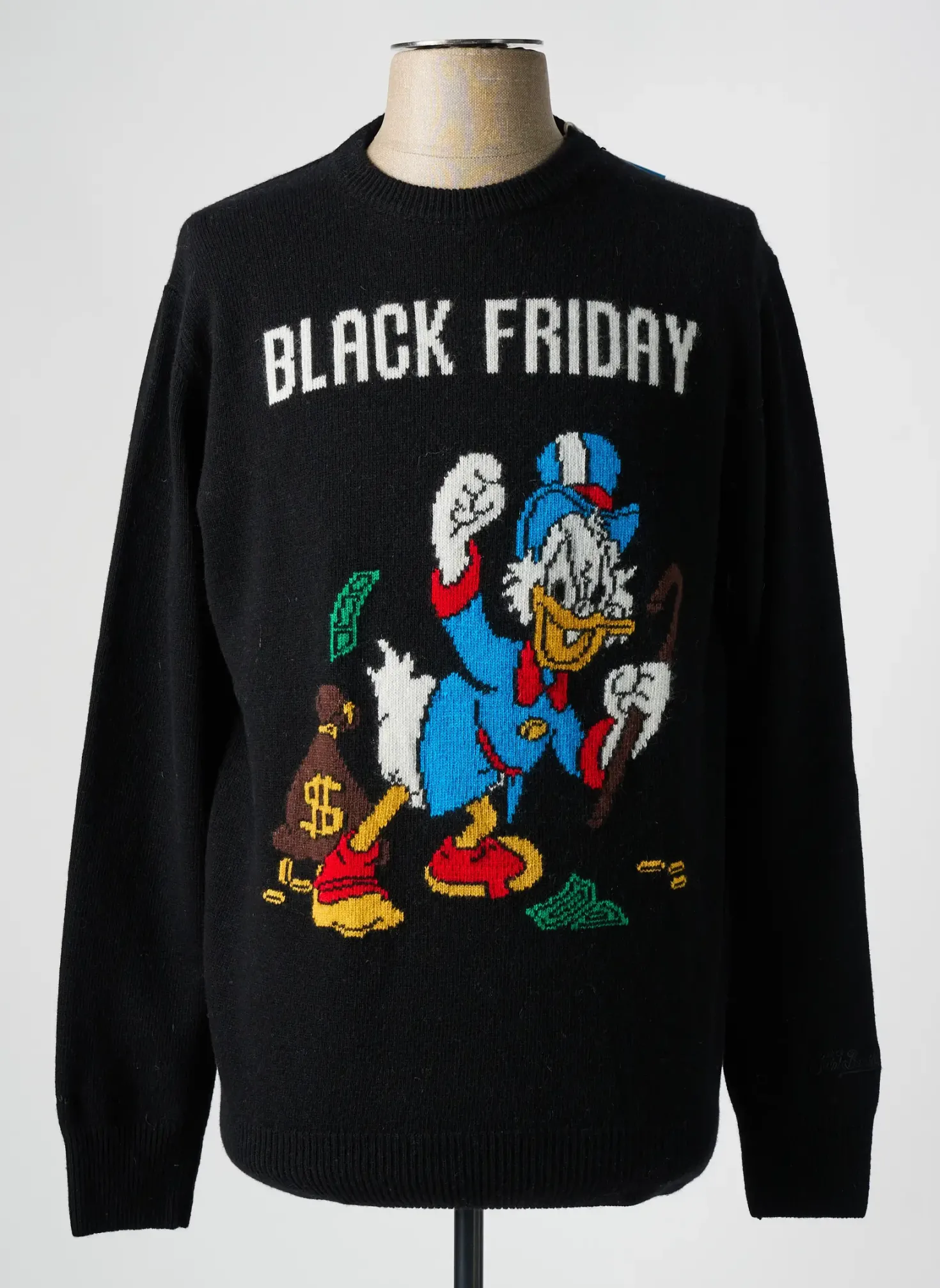 Pull Mc2 Saint Barth Noir Manches Longues