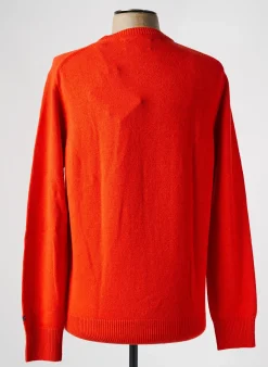 Pull Mc2 Saint Barth Orange Manches Longues