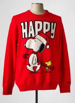 Pull Mc2 Saint Barth Rouge Manches Longues