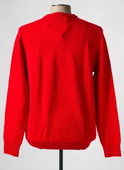 Pull Mc2 Saint Barth Rouge Manches Longues