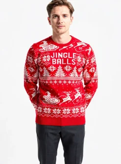Pull Mc2 Saint Barth Rouge Manches Longues