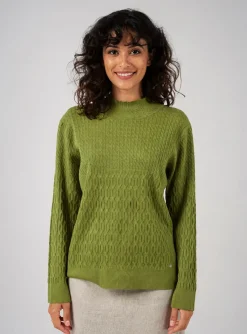 Pull Md'm Vert Manches Longues