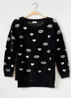 Pull Molly Bracken Noir Manches 3/4