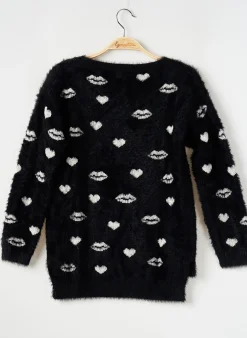 Pull Molly Bracken Noir Manches 3/4
