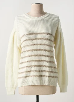 Pull More & More Beige Manches Longues