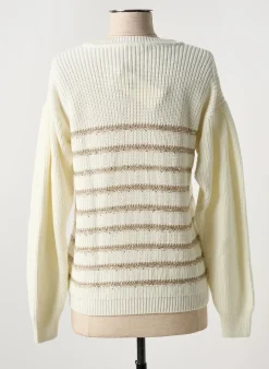Pull More & More Beige Manches Longues