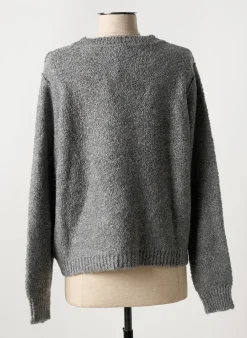 Pull More & More Gris Manches Longues