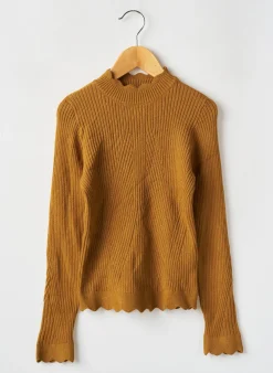 Pull Name It Jaune Manches Longues