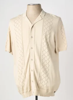 Pull No Excess Beige Manches Courtes