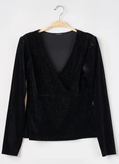 Pull One Step Noir Manches Longues