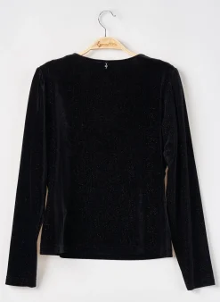Pull One Step Noir Manches Longues