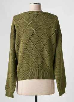 Pull Pako Litto Vert Manches Longues