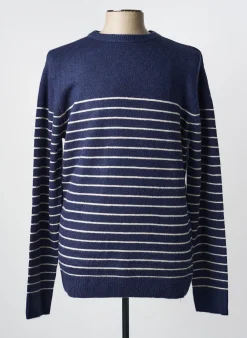 Pull Petrol Industries Bleu Manches Longues