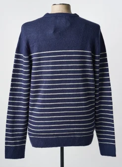 Pull Petrol Industries Bleu Manches Longues