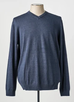 Pull Petrol Industries Bleu Manches Longues