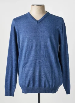 Pull Petrol Industries Bleu Manches Longues
