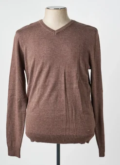 Pull Petrol Industries Marron Manches Longues
