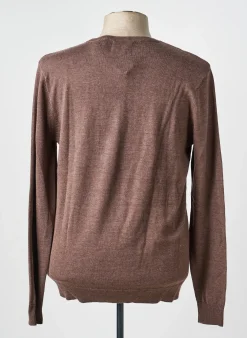 Pull Petrol Industries Marron Manches Longues