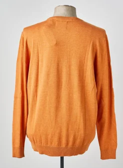Pull Petrol Industries Orange Manches Longues