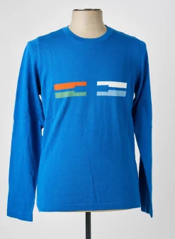 Pull Pierre Talamon Bleu Manches Longues