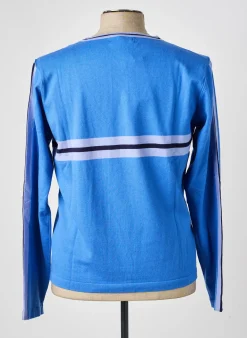 Pull Pierre Talamon Bleu Manches Longues