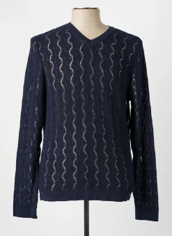 Pull Pierre Talamon Bleu Manches Longues