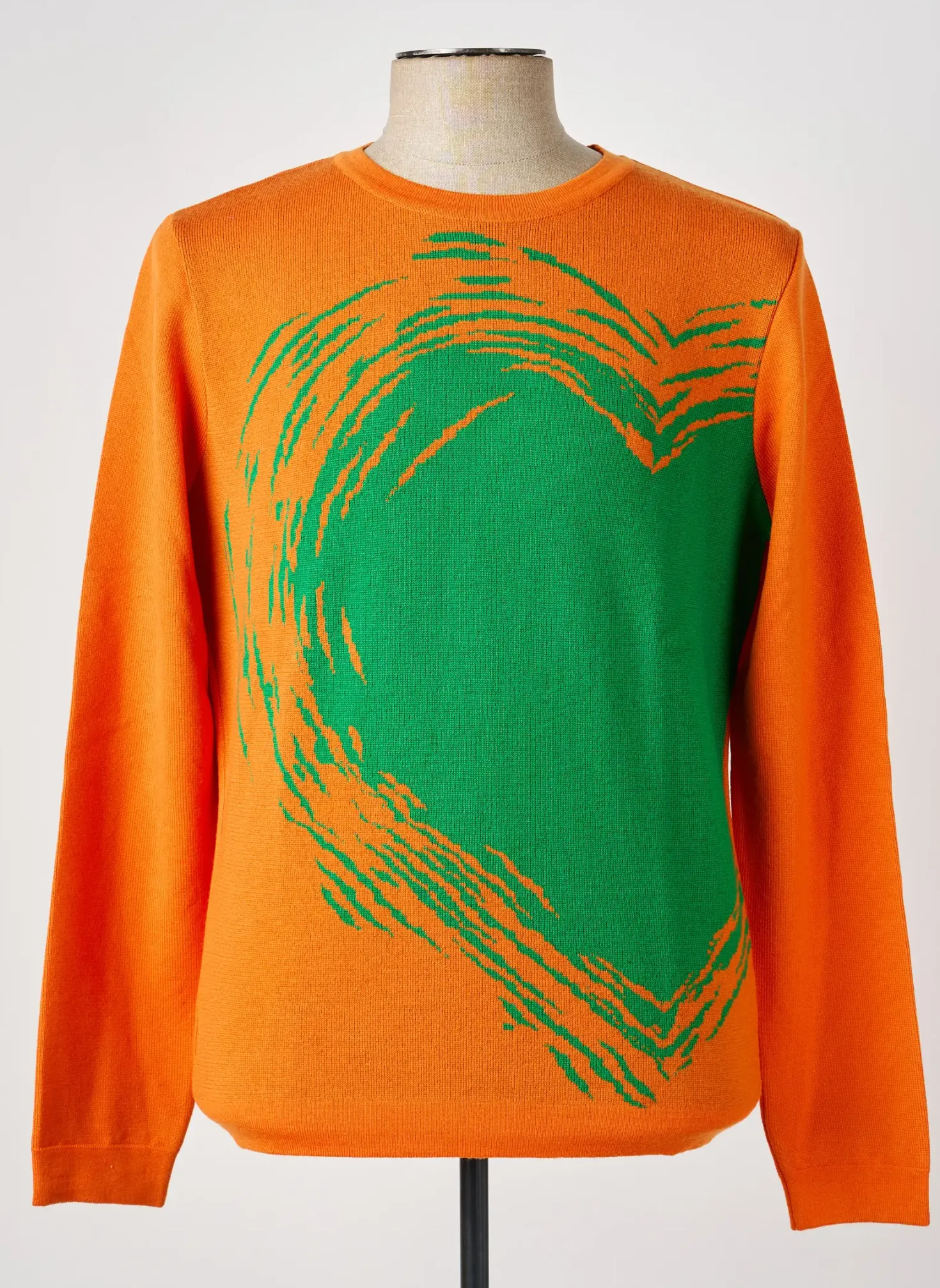 Pull Pierre Talamon Orange Manches Longues