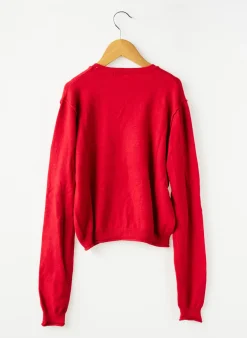 Pull Pull & Bear Rouge Manches Longues