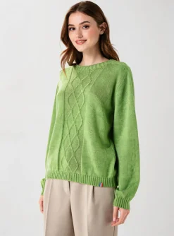 Pull Pull & Maille Vert Manches Longues