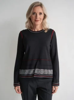 Pull Quattro Noir Manches Longues
