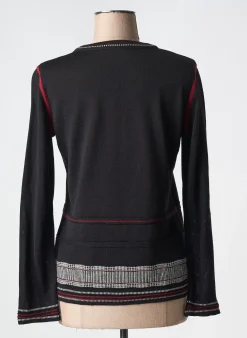 Pull Quattro Noir Manches Longues