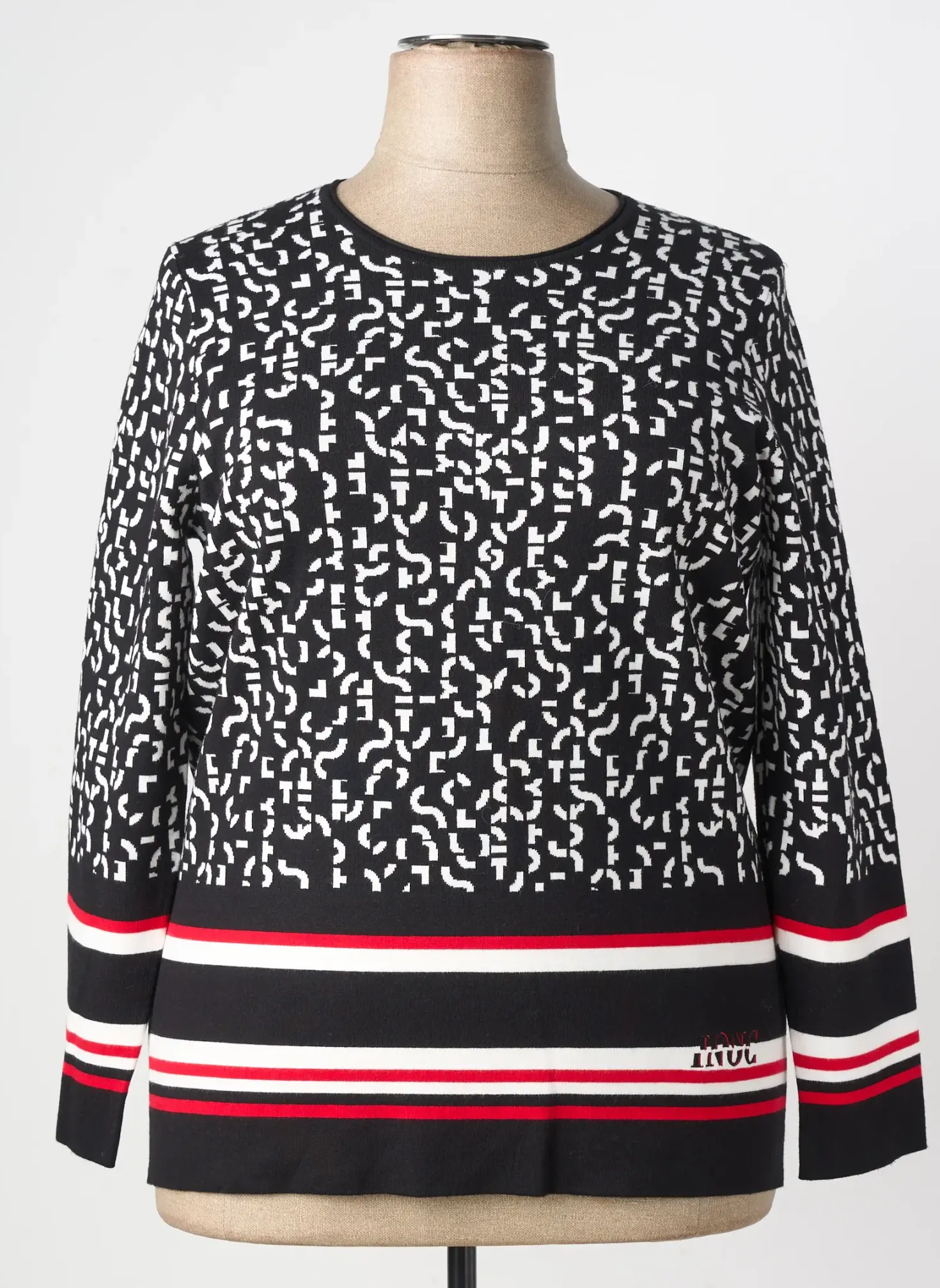 Pull Rabe Noir Manches Longues
