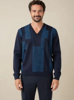 Pull Rhodamel Bleu Manches Longues