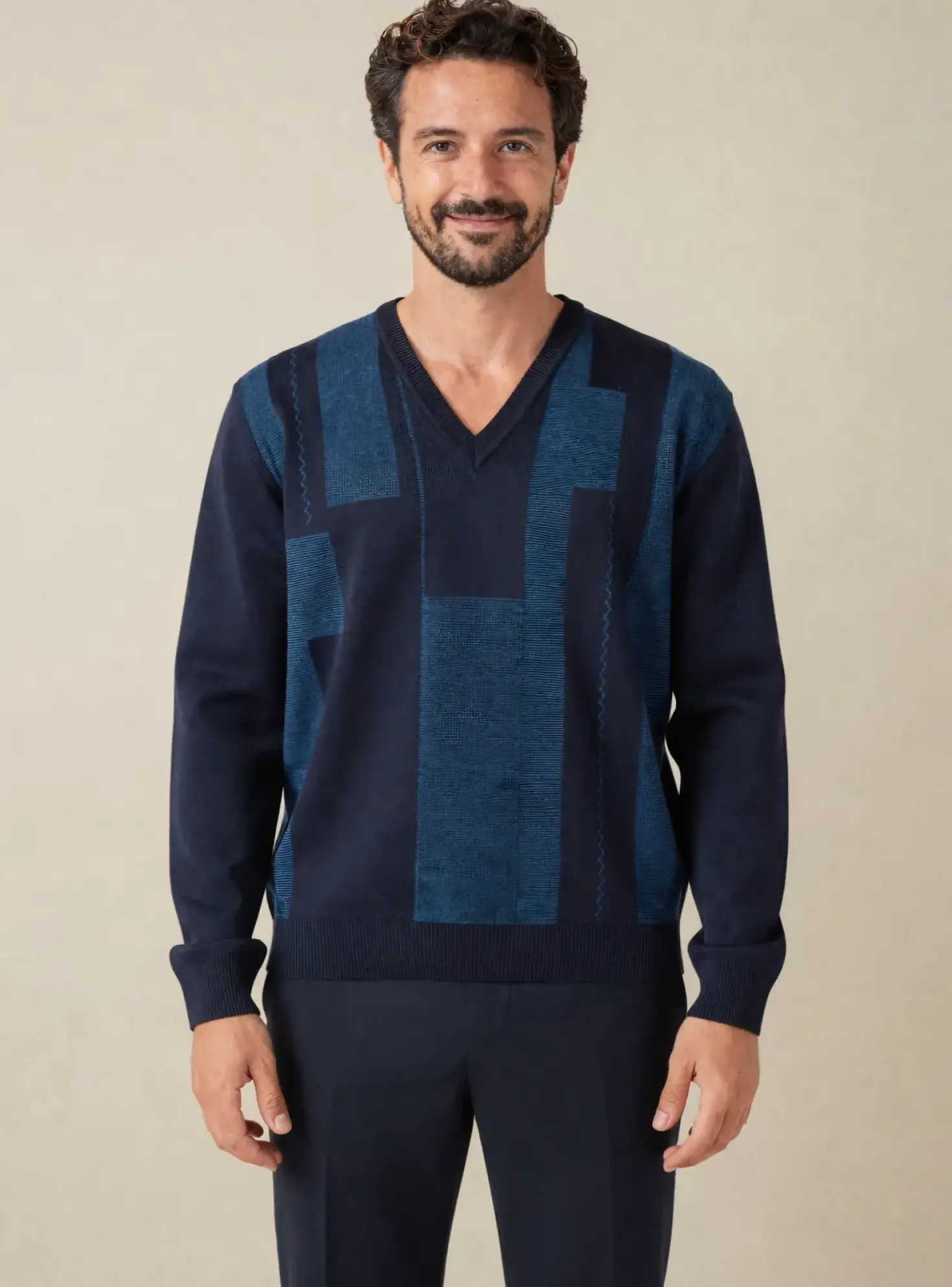Pull Rhodamel Bleu Manches Longues