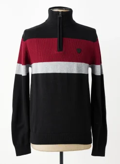 Pull Ritchie Noir Manches Longues