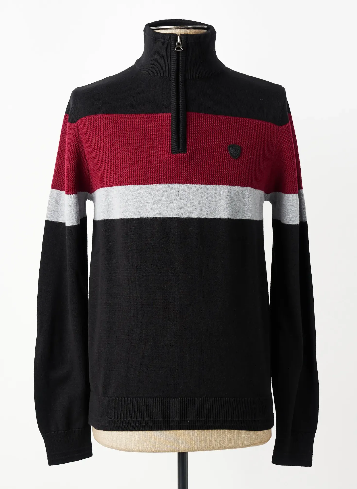 Pull Ritchie Noir Manches Longues