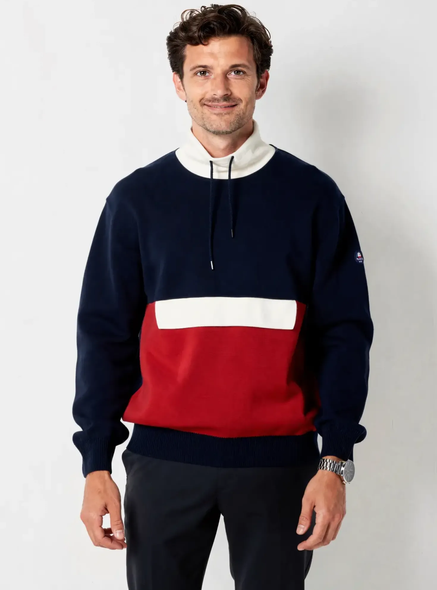 Pull Royal Mer Bleu Manches Longues