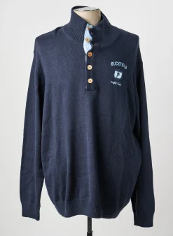 Pull Ruckfield Bleu Manches Longues