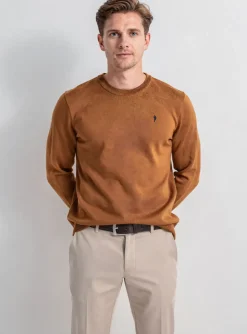 Pull Ruckfield Marron Manches Longues