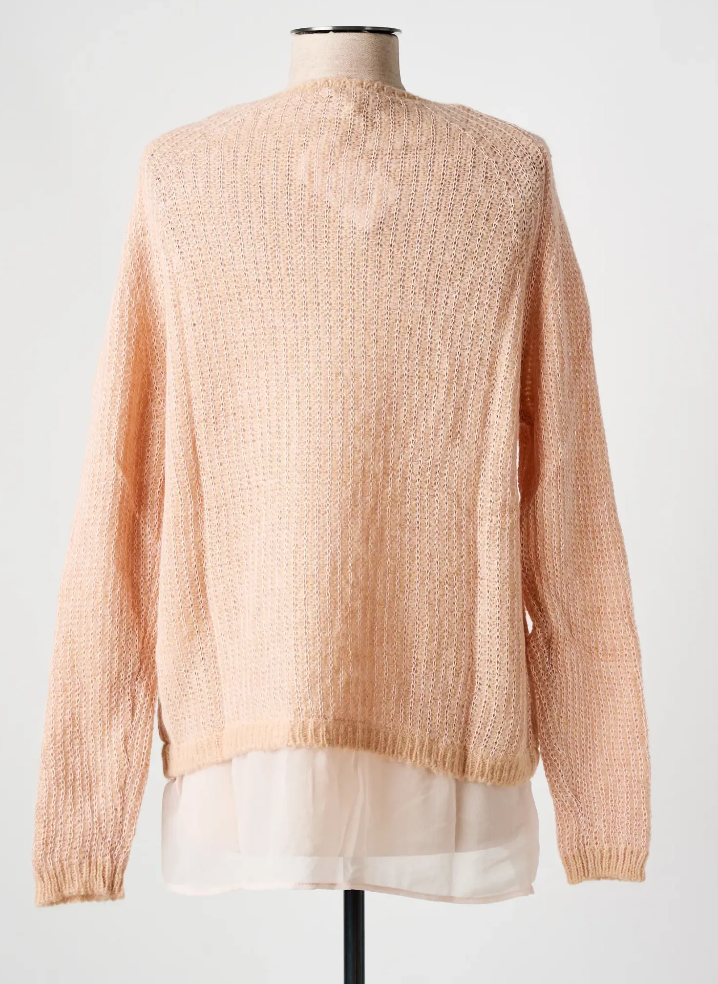 Pull Salsa Rose Manches Longues