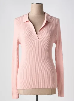 Pull Salsa Rose Manches Longues