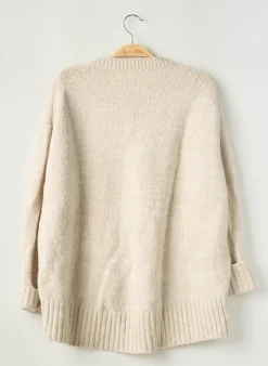 Pull Sans Marque Beige Manches Longues
