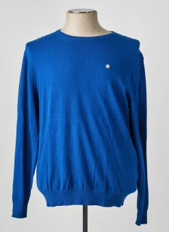 Pull Serge Blanco Bleu Manches Longues