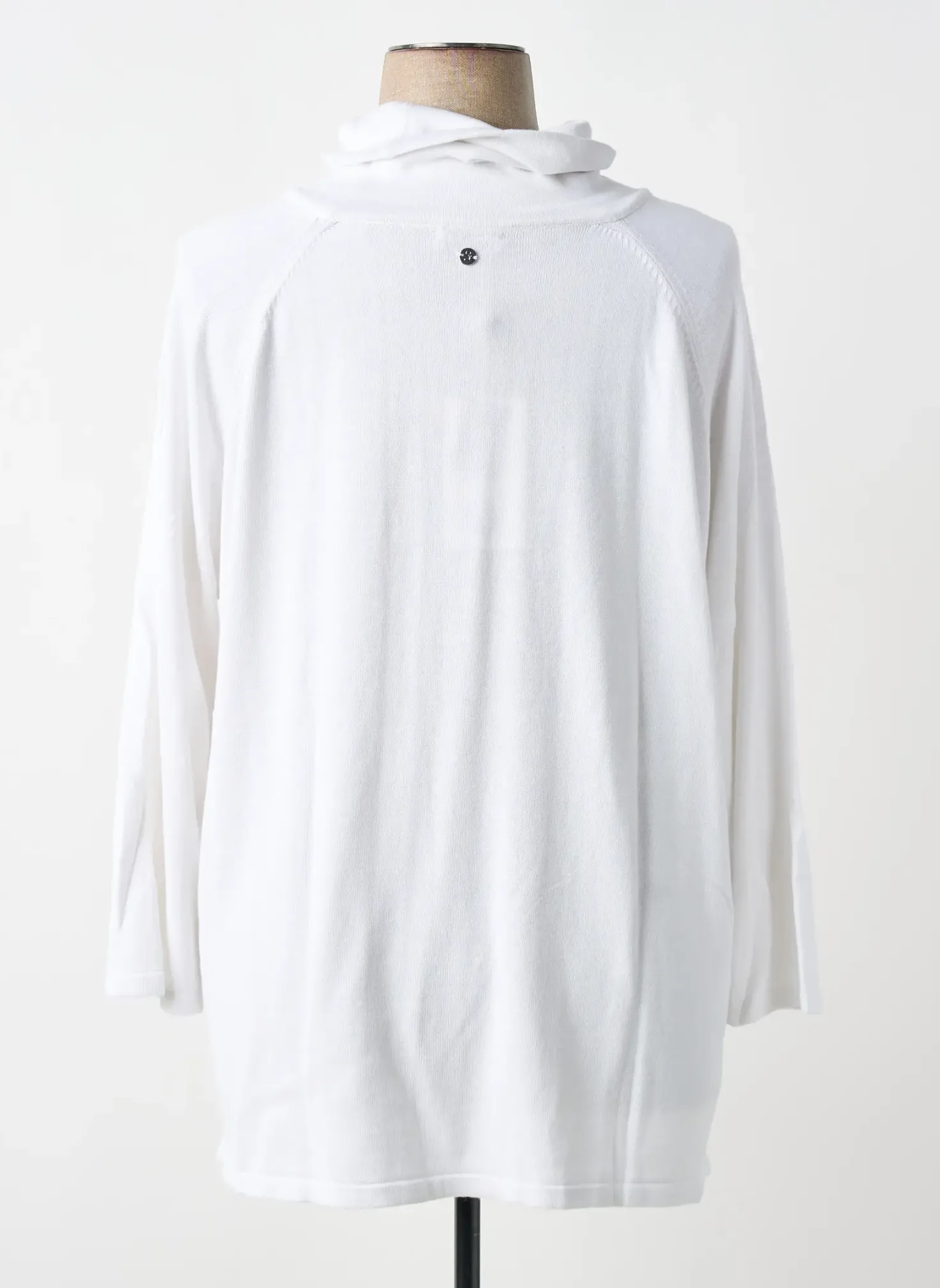 Pull Sheego Blanc Manches Longues