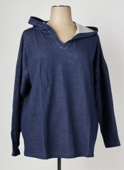 Pull Sheego Bleu Manches Longues