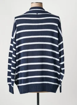 Pull Sheego Bleu Manches Longues