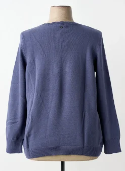 Pull Sheego Bleu Manches Longues