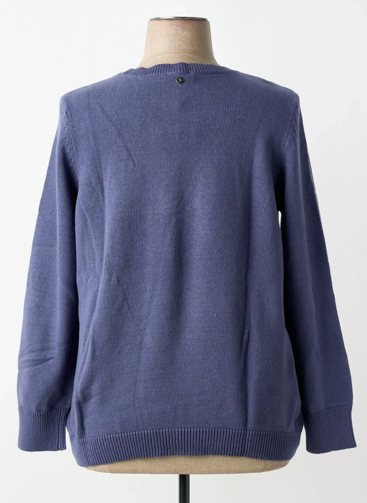 Pull Sheego Bleu Manches Longues