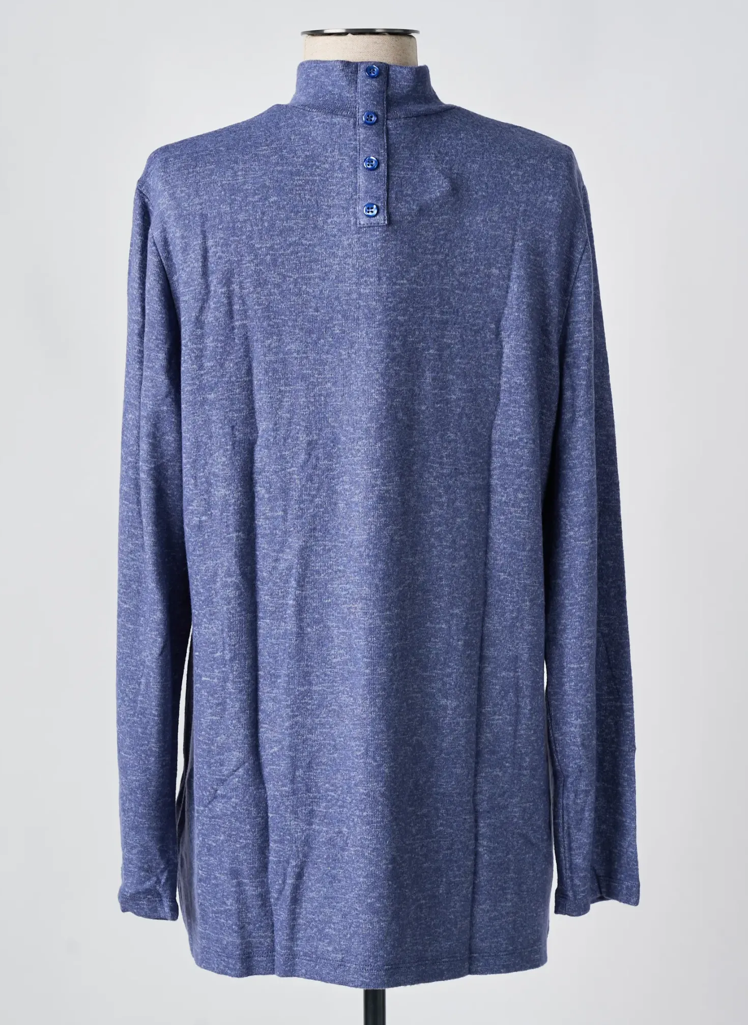Pull Sheego Bleu Manches Longues